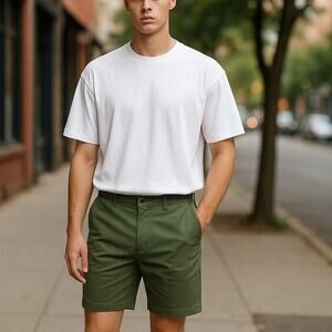 HAWKER RYE Sea Spray Green Active Flex Golf Summer Shorts ~ Men's 34 x 11.5"